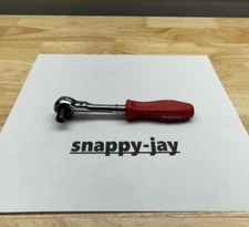 Snap-on Tools USA NEW RED 1/4" Hex Hard Grip SWIVEL Head BIT Ratchet THNFDM72