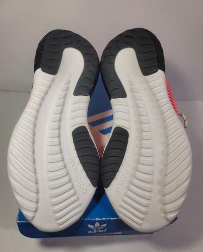 adidas Men's Tubular Dusk Shoes "White/Orange/Black" B37737 Size 6 - Picture 9 of 11