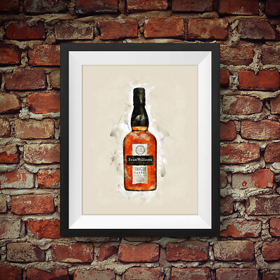 Evan Williams Single Barrel Vintage Kentucky Bourbon Whiskey - Wall Art Decor