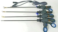 4pc Laparoscopic Bipolar Maryland/ Ruby/ Sealer Cutter 5mm with Cable Reusable