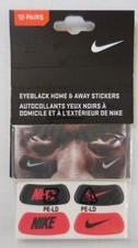 Nike EyeBlack Home  Away Stickers Set of 12 Pairs Black/Red-Red/Black