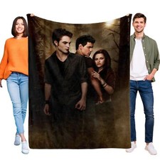 The Twilight Saga Flannel Blanket Soft Warmed Throw for Bed Sofa Birthday Gift