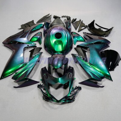 Chameleon Green Purple Fairing Kit w/Tank for Suzuki GSXR600 GSX-R 750 2011-2025