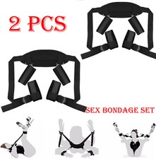 Sex Bondage Set Bed Restraints Kit BDSM Sex Play Wrist Leg Ankle Hand Toy Straps