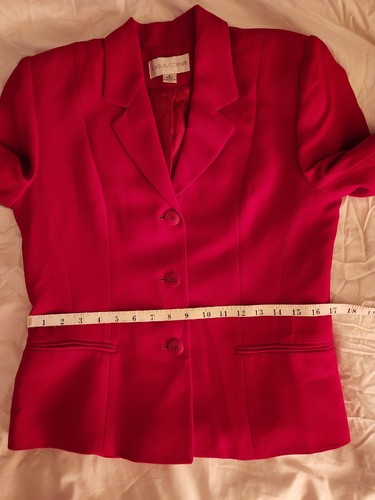 Casual Corner Set Suit Sz 6 Sheath Dress Sz 4 Red Pre-owned - Picture 16 of 22