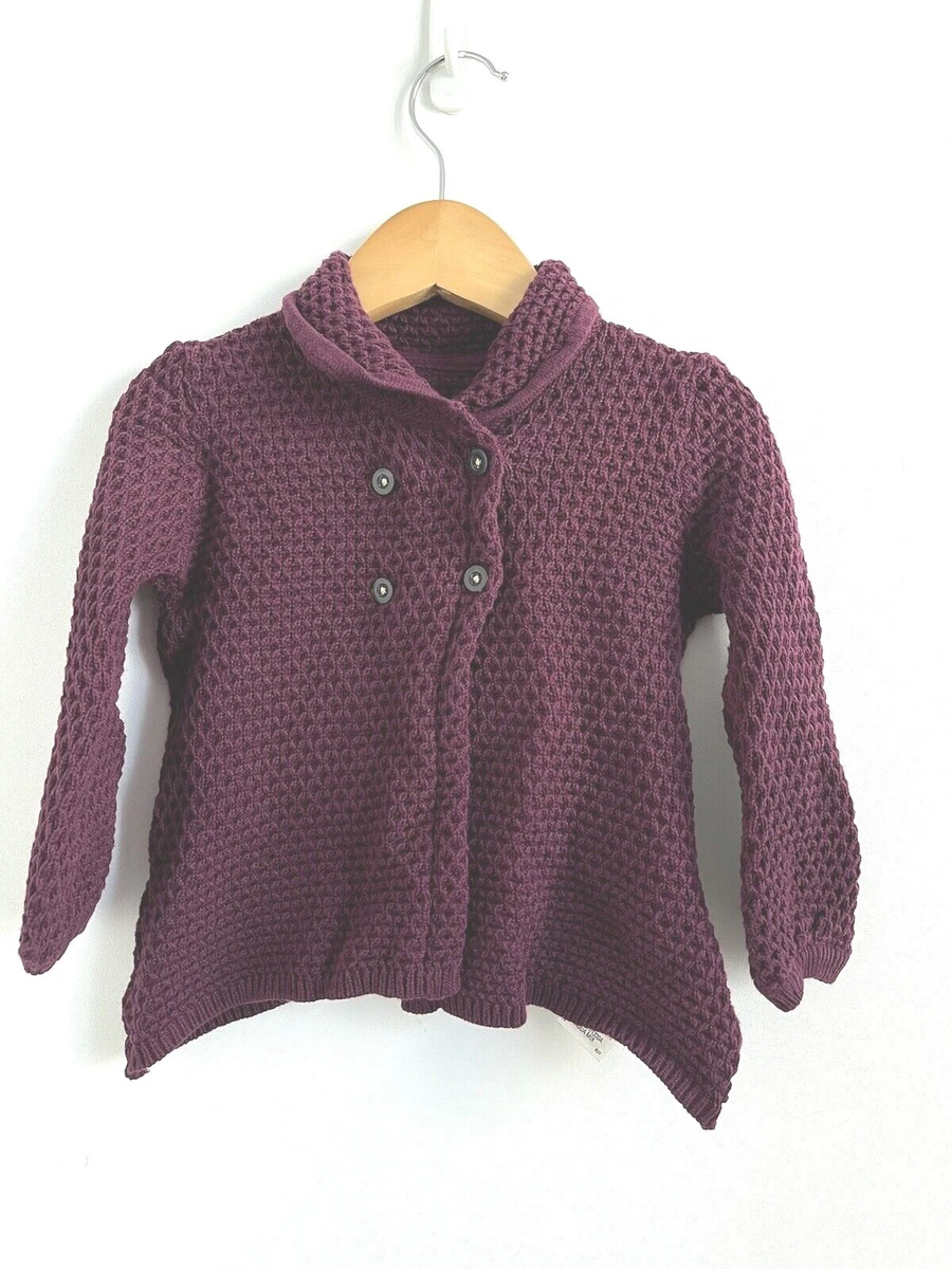 Baby girl maroon cardigan sale