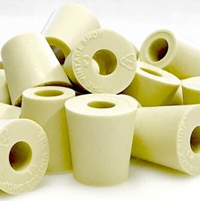  3 Rubber Stopper with Hole - 10-Pack