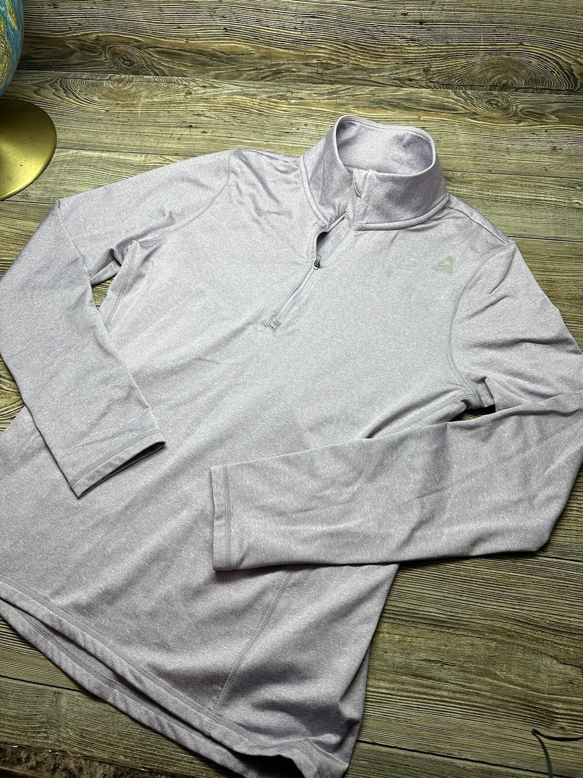 Reebok 1/4 Zip Womens Large Purple High Neck Running Jogging Fall