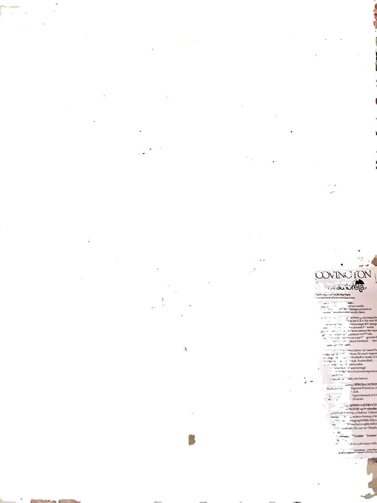 Covington Blankets/Throws Fabric Remnants