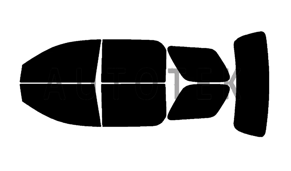 Película precortada en todos los lados + ventana trasera cualquier tono % para GMC Acadia 2007-2016 Foto 2 de 4