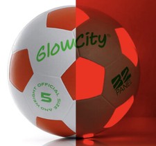 Soccer GlowCity Glow in The Dark Soccer Ball LED Light Up, Indoor/Outdoor Size 5