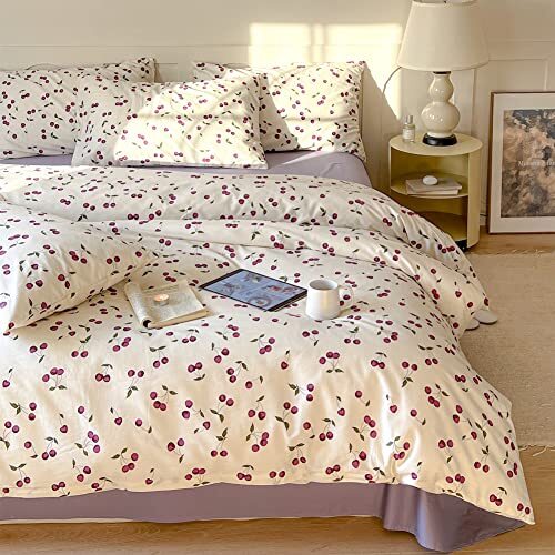 Cherry Kids Duvet Cover Set Queen 100 Full/Queen ( 90'' x 90