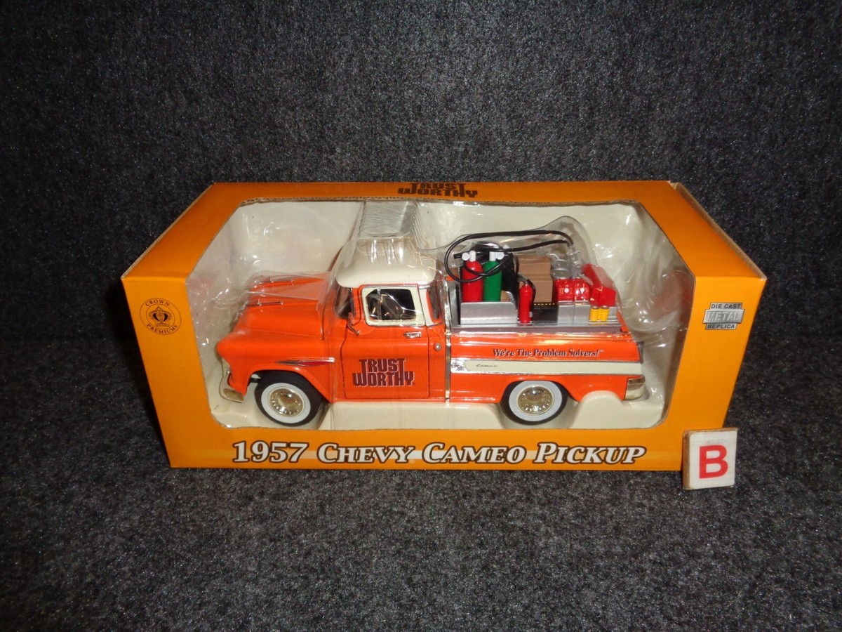 Trustworthy Hardware Die Cast 1957 Chevy Cameo Pickup Truck Crown
