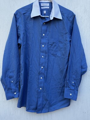 Gold Level Mens Dress Shirt Fitted Non Iron Ez Wash Long Sleeves's Size  15-33 | eBay