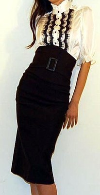 The Cheapest SEXY CAREER BLACK LONG HIGH WAIST KNEE PENCIL SKIRT M Online The Cheapest SEXY CAREER BLACK LONG HIGH WAIST KNEE PENCIL SKIRT M Online