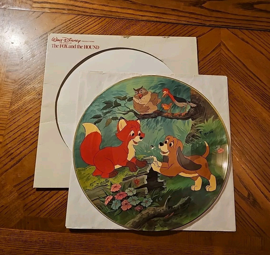 Walt Disney The Story Of The Fox And The Hound Picture Disc LP