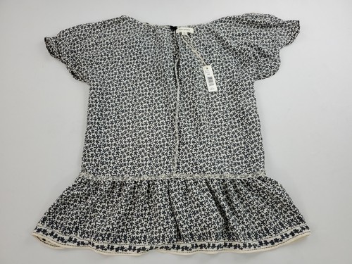 Max Studio blouse top shirt womens XS A711D33 IVBKSHPY black white $98 ladies - Picture 7 of 9