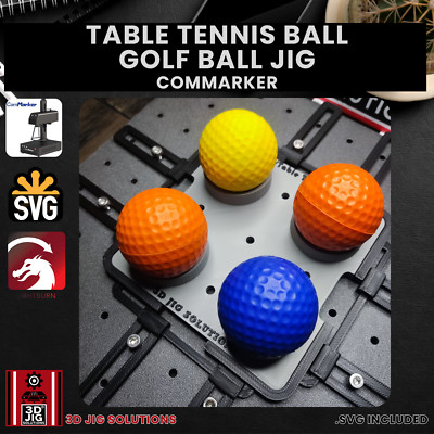 ComMarker Golf Ball Jig | Fiber Laser Engraving Template