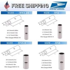 50x Bare Copper Wire Splice Butt Connectors Ferrule Crimp Terminals 22-10AWG