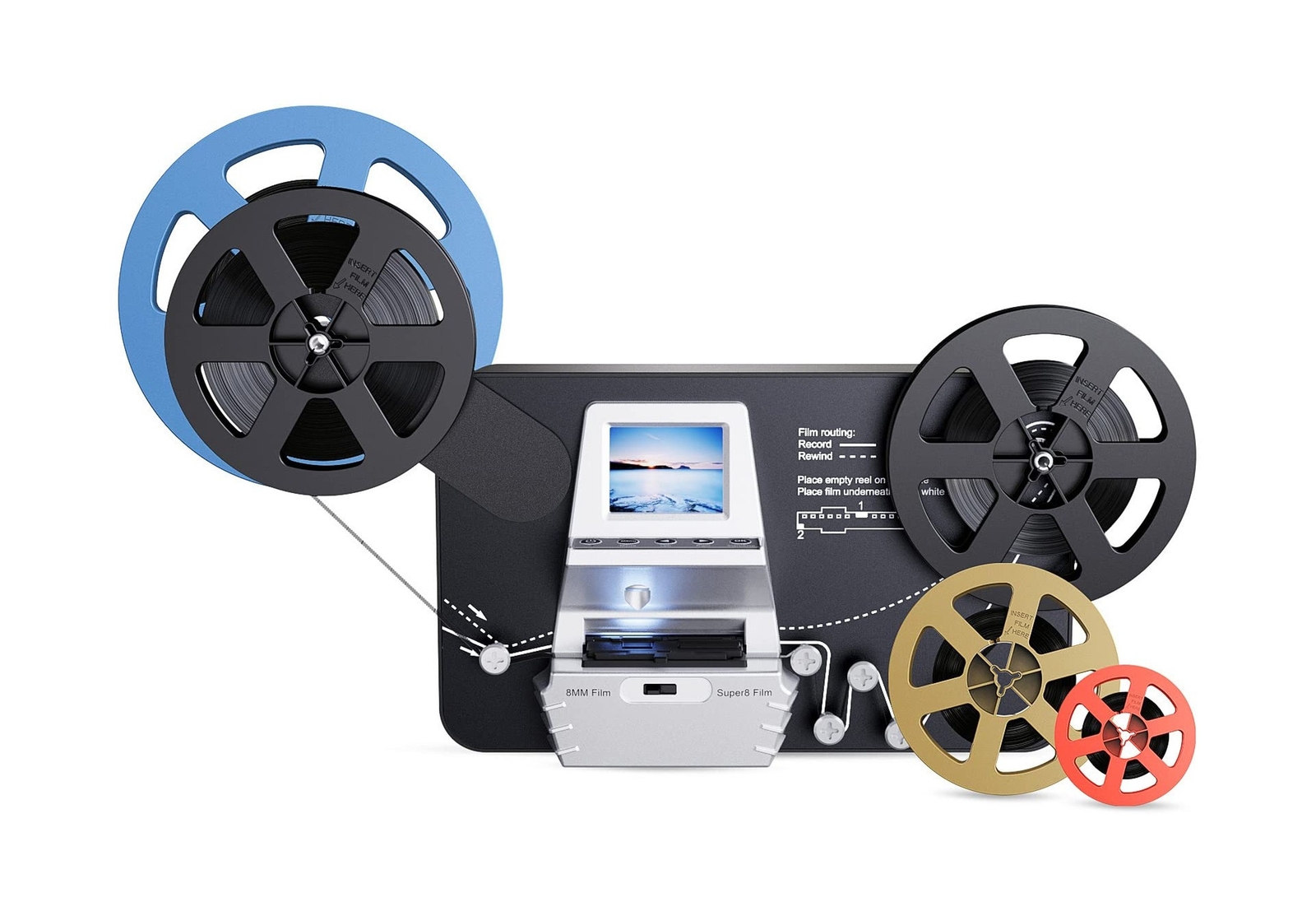 To Digital Film Scanner Converter, Film Digitizer With 2....
