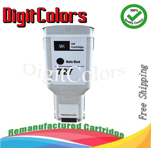 300ml Remanufactured HP 727 Matte Black 