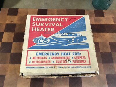 Vintage Dead stock Mytee Glo Emergency Survival Heater