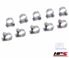 10x Hps Stainless Steel Fuel Injection Hose Clamps 3564 - 58 14mm - 16mm 10x Hps Stainless Steel Fuel Injection Hose Clamps 3564 - 58 14mm - 16mm