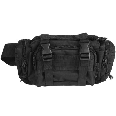 Modular System Waist Bag Belt Pack Bag Hip Pocket Travel Camping Hiking Black