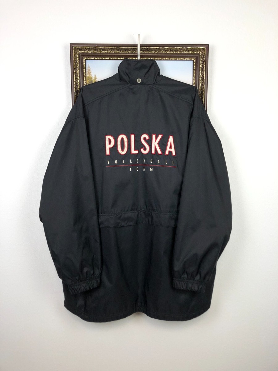 Vintage 90's Nike Poland Volleyball Jacket Mens Track Top