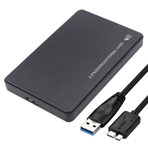 USB 3.0 2.5" SATA Hard Drive Disk Enclosure External Laptop Case For HDD SSD NEW - Picture 2 of 8
