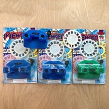 Three Amazing Knock-Off View-Master-Style Viewer Sets   2000s   Mint On Card
