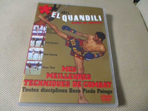 DVD "ABEL EL QUANDILI - MES MEILLEURES TECHNIQUES DE COMBAT" boxe pieds poings - Photo 1/2