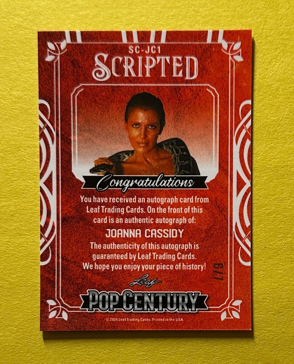 2024 LEAF POP CENTURY JOANNA CASSIDY SCRIPTED AUTOGRAPH /7 #SC-JC1