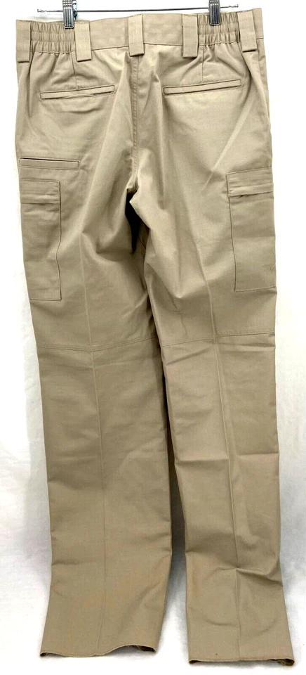 New Blauer Operational Trousers Unhemmed Silver Tan Snap Work Pants Men's 33/36 - Image 2 of 4