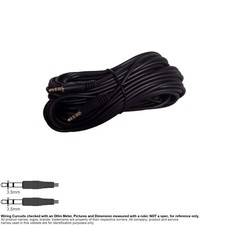 Cable Audio Stereo Mini Plug 3.5mm 1/8" Male to Male 50FT 111223