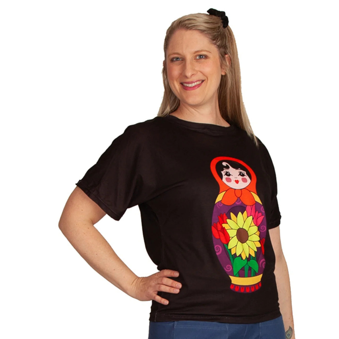 Babette Nesting Doll Batwing Top eBay