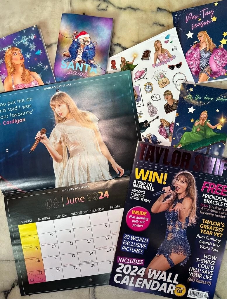 Taylor Swift Annual Magazine & calendrier 2024 & cadeaux gratuits