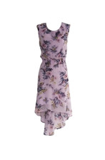 women: *C* Floral Shirred Hi-Low Dress - Size Small *NEW*