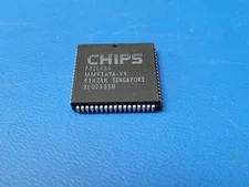 (1PC) P82C436 CHIPS ENHANCED GRAPHICS CONTROLLER / BUS INTERFACE PLCC68