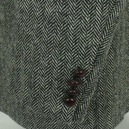 42 L (40 L) Robert Stock Gray Tweed Wool Mens 2Btn Jacket Sport Coat Blazer Mint - Picture 4 of 9