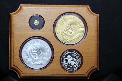 希少品【未使用】1991年中華人民共和国建国10周年記念パンダ10元銀貨 2oz