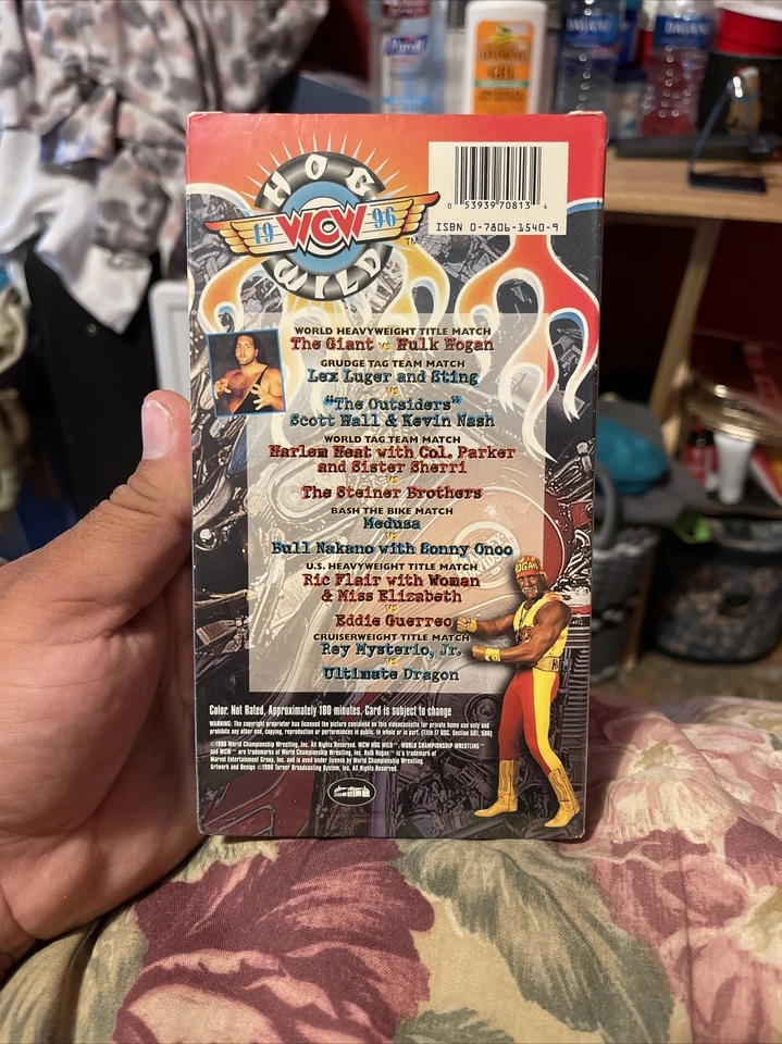 WWE AEW TNA WWF TNA NWA WCW - Hog Wild 1996 (VHS, 1996) NEW, SEALED & RARE!!! - Image 2 of 4