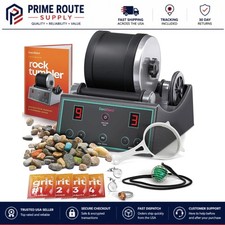 Advanced Rock Tumbler Kit with Digital Timer 3 Speeds - STEM Fun for All Ages