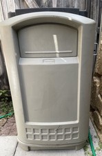 Rubbermaid Commercial Trash Can,with Inner Can. Side Open Heavy Duty 50 Gallon