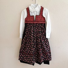 DeLuxe Girl s 5-7yrs NORWEGIAN FESTDRAKT BUNAD with apron From Norway