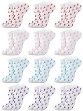12 Pack Cute Dance Ballet Socks Christmas Gifts for Girls Ballerina Recital S...