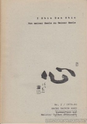 Buch: Von meiner Seele zu Deiner Seele, Ishin Denschin. 1979, Selbstverlag