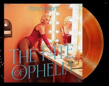Taylor Swift The Fate of Ophelia LP Orange Glitter 7" Vinyl LP Record NEW SEALED