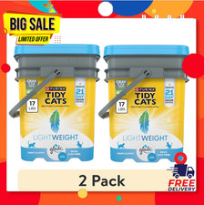 2-Pack Tidy Cats LightWeight Glade Clear Springs Clumping Cat Litter 17 lb