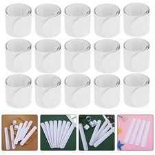 30 Pcs Kids White Slap Bracelets PVC Steel DIY Graffiti Slap Bands Party Favors